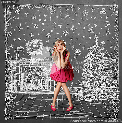 Image of Woman Looking For Christmas Gifts