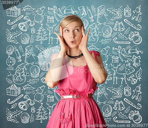Image of Woman Looking For Christmas Gifts