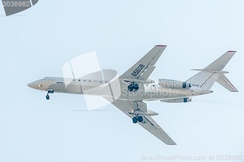 Image of Flying Tu-134 of Utair company