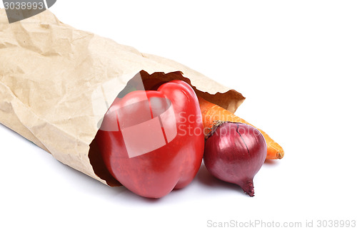 Image of Vegetables in paper bag