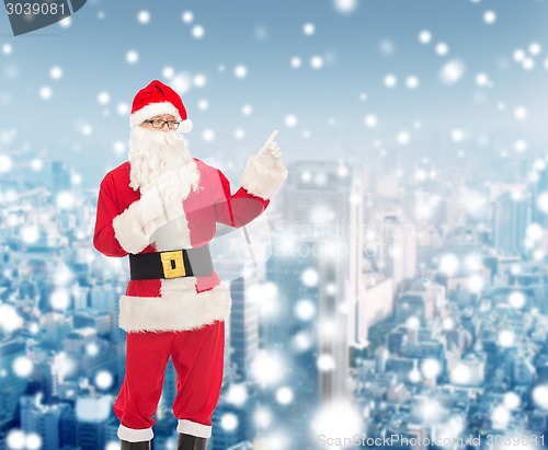 Image of man in costume of santa claus