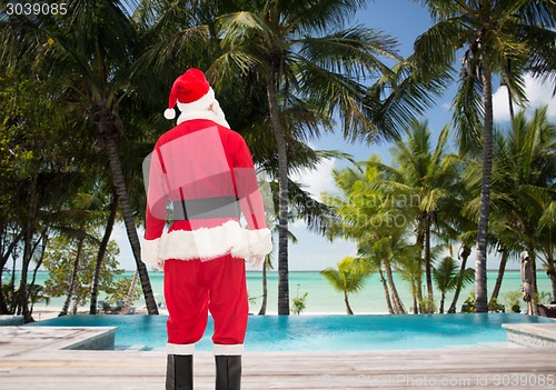 Image of man in costume of santa claus