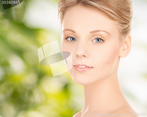 Image of beautiful young woman face