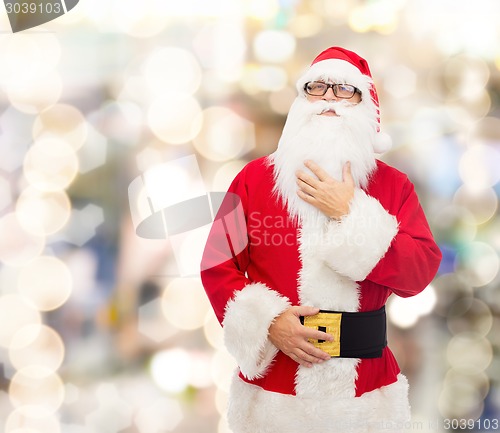 Image of man in costume of santa claus