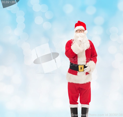 Image of man in costume of santa claus