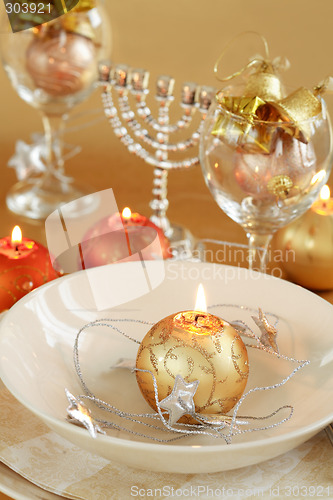 Image of Christmas table setting