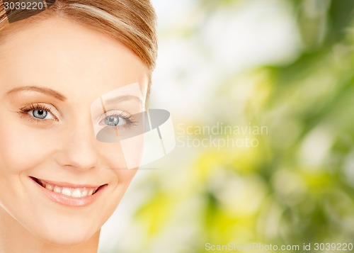 Image of beautiful young woman face