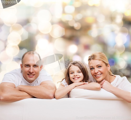 Image of happy family at home