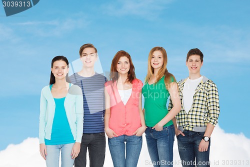 Image of group of smiling students standing