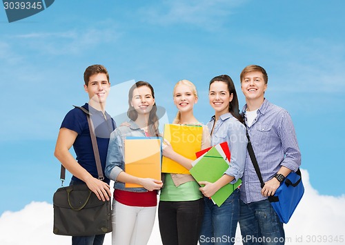 Image of group of smiling students standing