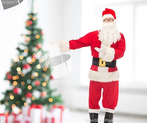 Image of man in costume of santa claus