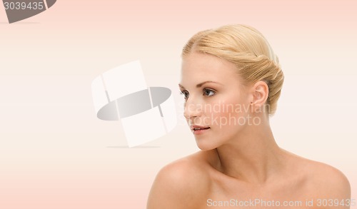 Image of beautiful young woman face