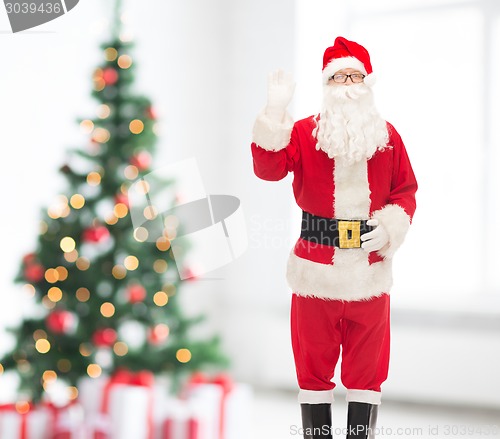 Image of man in costume of santa claus