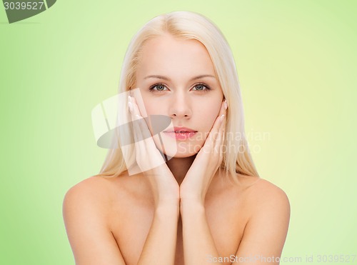 Image of beautiful young woman face