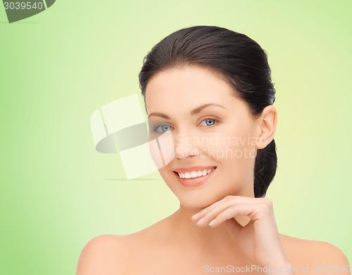 Image of beautiful young woman face