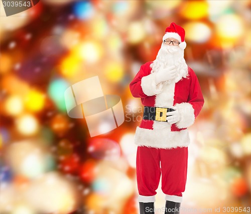 Image of man in costume of santa claus