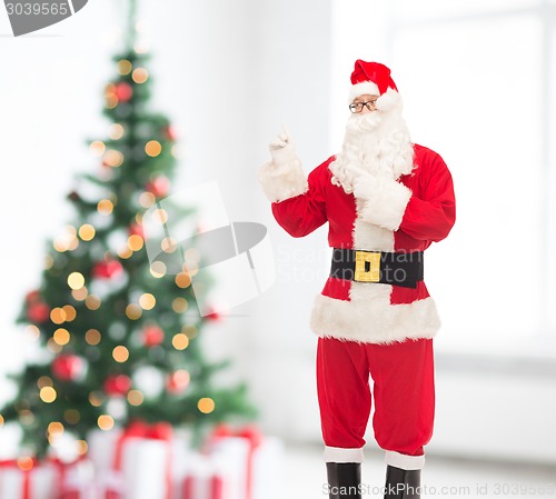 Image of man in costume of santa claus