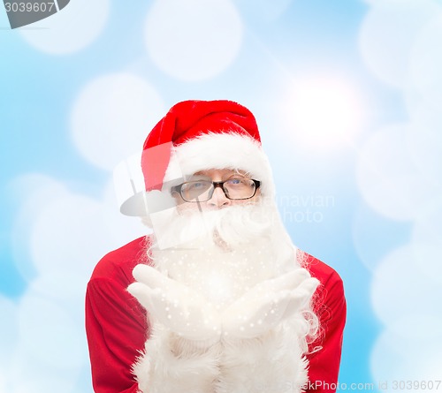 Image of man in costume of santa claus