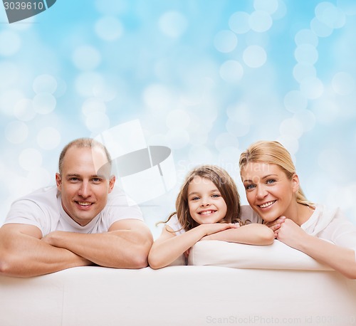 Image of happy family at home
