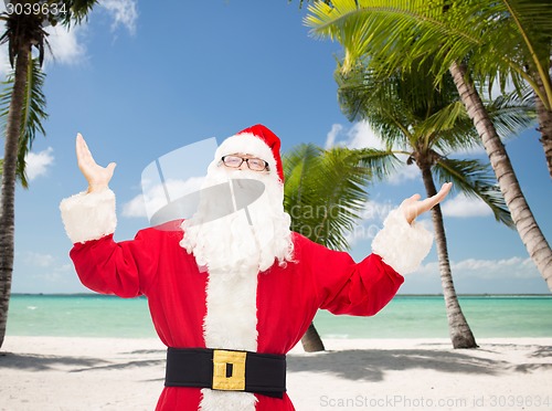 Image of man in costume of santa claus