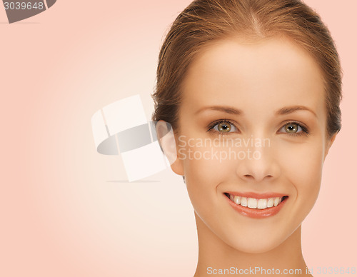 Image of beautiful young woman face