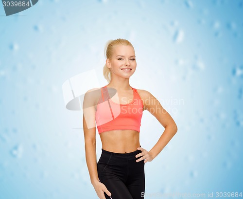 Image of beautiful athletic woman in sportswear