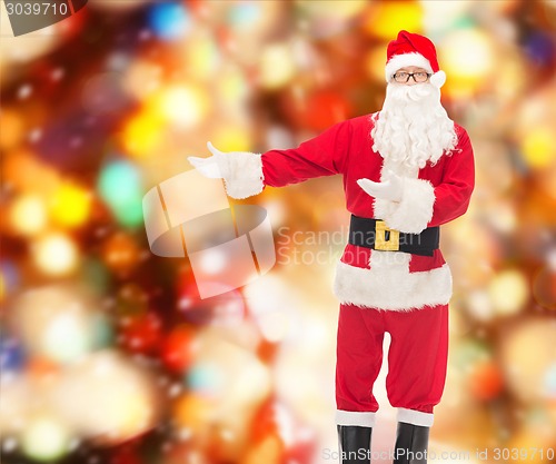 Image of man in costume of santa claus