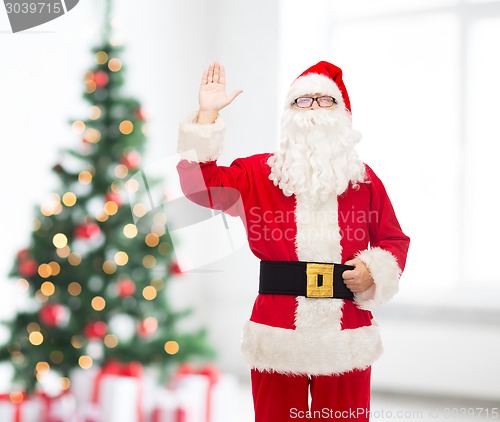 Image of man in costume of santa claus