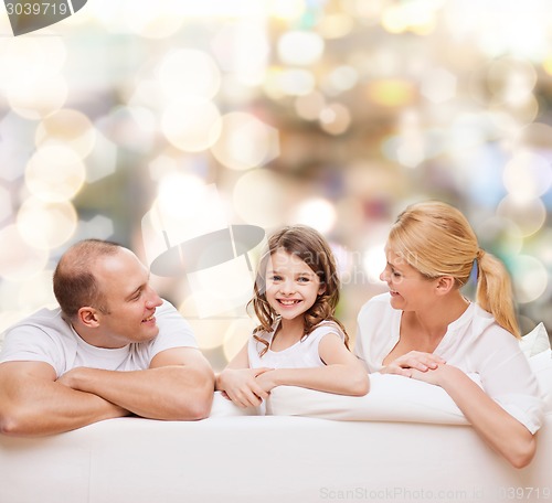 Image of happy family at home