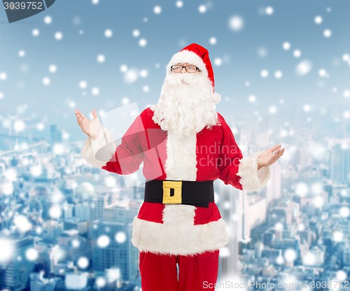 Image of man in costume of santa claus