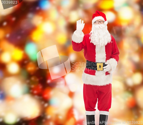 Image of man in costume of santa claus