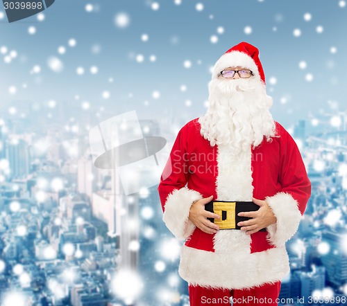 Image of man in costume of santa claus