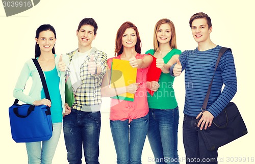 Image of group of smiling students standing