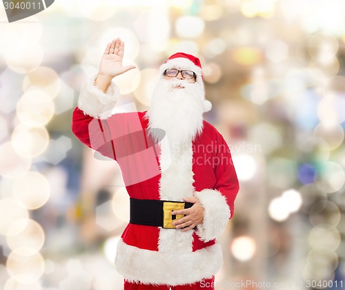 Image of man in costume of santa claus