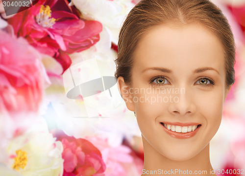 Image of beautiful young woman face