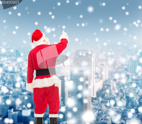 Image of man in costume of santa claus