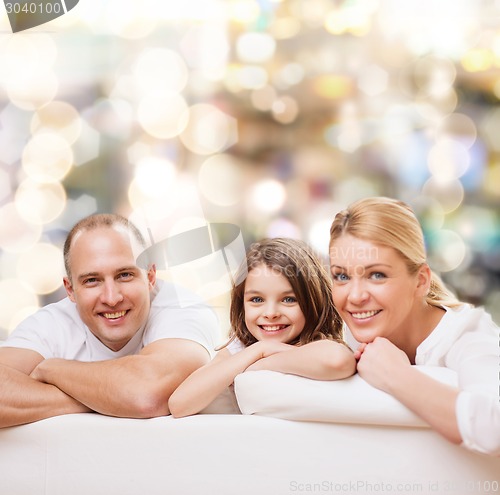 Image of happy family at home