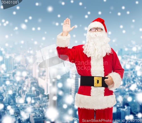 Image of man in costume of santa claus