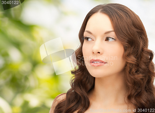 Image of beautiful young woman face