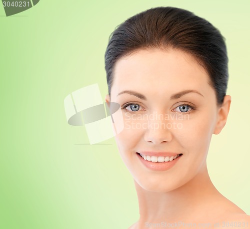 Image of beautiful young woman face