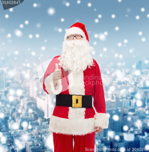 Image of man in costume of santa claus