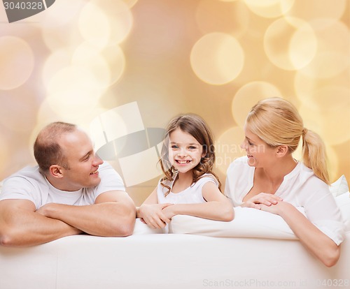 Image of happy family at home