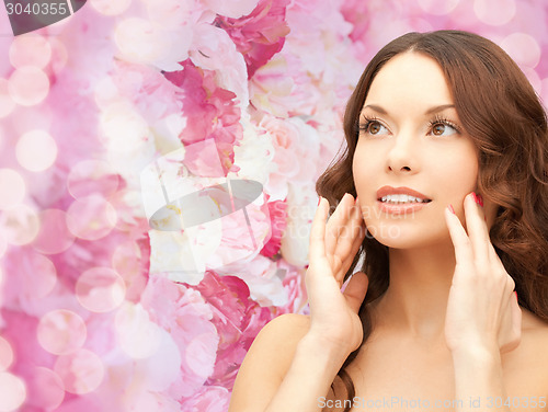 Image of beautiful young woman face