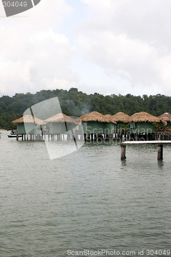 Image of floating bungalows