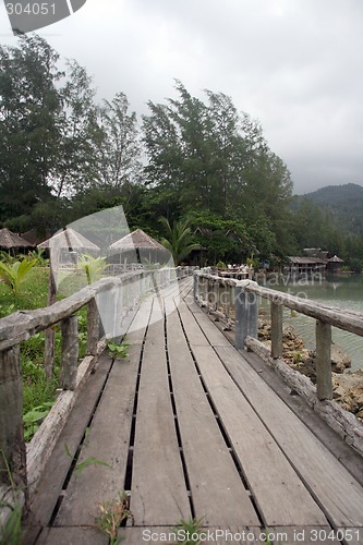 Image of wooden bridge vertical