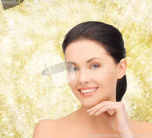 Image of beautiful young woman face