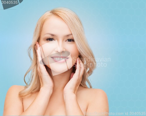 Image of beautiful young woman face