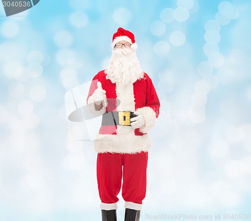 Image of man in costume of santa claus