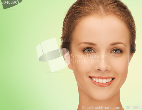 Image of beautiful young woman face