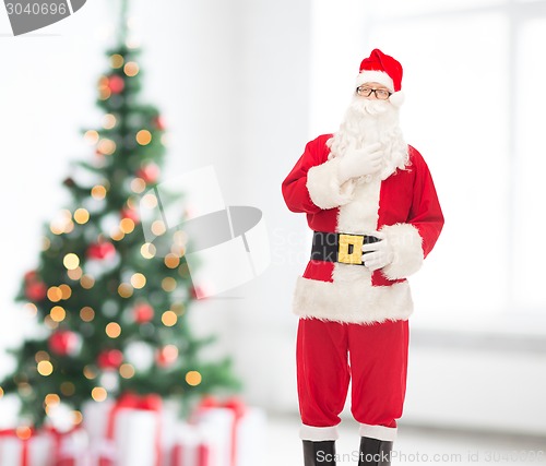 Image of man in costume of santa claus